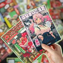 45 arkuszy romantycznych naklejek dekoracyjnych w stylu mangi do scrapbookingu - Wielokolorowe - Zobacz 3