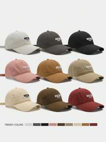 1pc Unisex Boston Letter Embroidered Fashion Baseball Cap - Multicolor - View 9