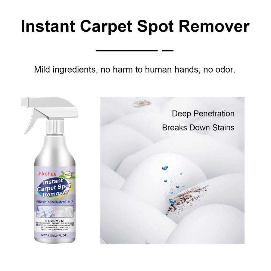 Détachant pour tapis, pour un nettoyage facile afin d