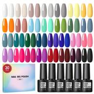 coscelia 30 colores de esmalte de uñas en gel, azul marrón, esmalte de uñas en gel semi-permanente, kit de iniciación de manicura removible, adecuado para todas las estaciones, regalo de Navidad, para mujeres