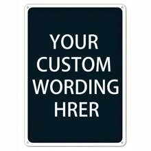 Señales personalizadas, señales de metal personalizadas, personalizadas para oficinas, empresas, lugares de trabajo, familias, Airbnb, señales de entrega, de 12 x 8 pulgadas, sin óxido. Señal de aluminio de alta calidad - Multicolor - Ver 17