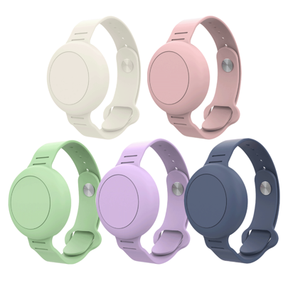 ก าไลที่ใช้ร่วมกับ AirTag ได้ บันดโหมซิลิโคนที่ซ่อนอยู่ที่รัดข้อมือที่ใช้ร่วมกับ Apple Airtag ได้ สายรัดนาฬิกาที่น้ำหนักเบา ฝาครอบ GPS ตัวติดตาม