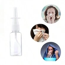5Pcs 20ml White Empty Plastic Nasal Spray Bottles Pump Sprayer Mist Nose Spray Refillable Bottle For Packaging