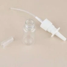 5Pcs 20ml White Empty Plastic Nasal Spray Bottles Pump Sprayer Mist Nose Spray Refillable Bottle For Packaging