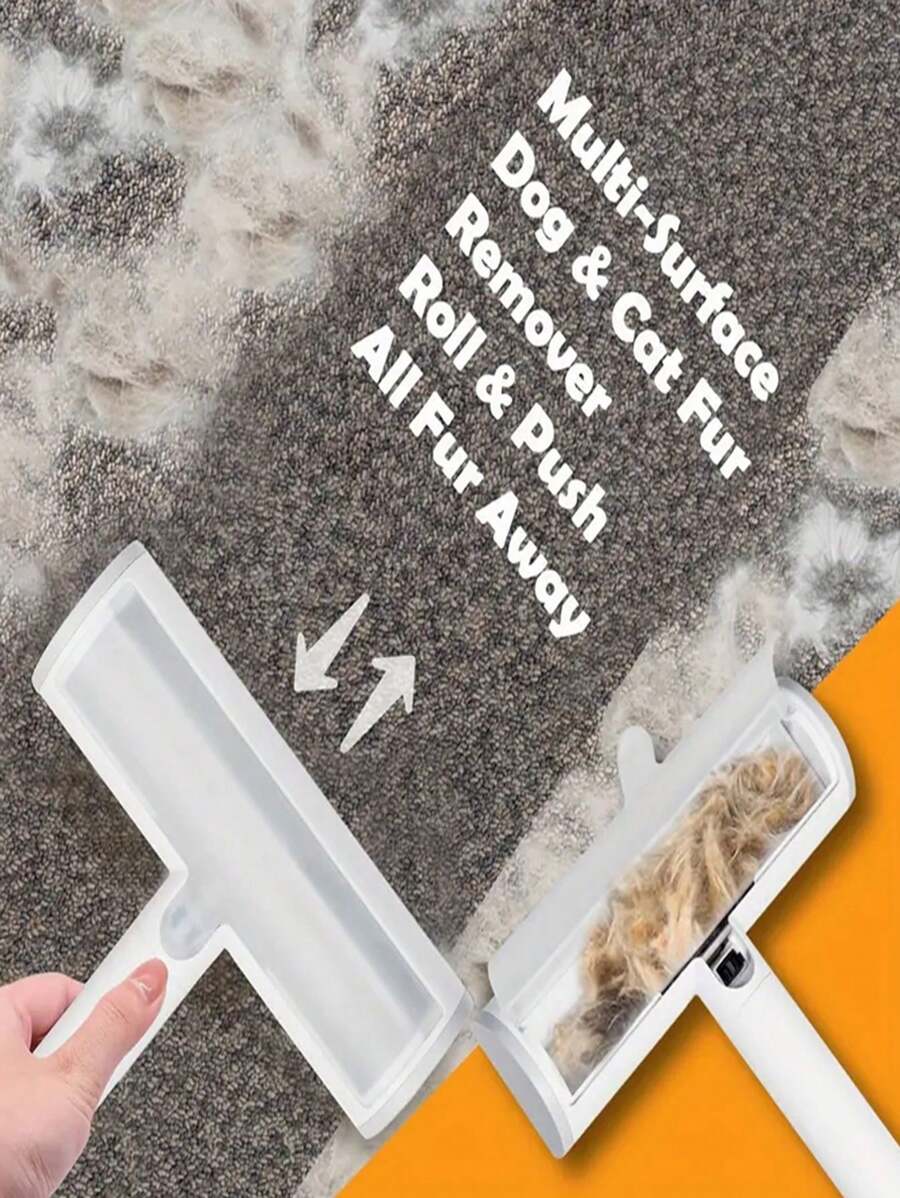 Tierhaar-Entferner Rolle Für Hunde & Katzen - Praktischer Haarentfernungs-Kamm Mit Ergonomischem Griff