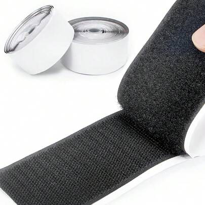 1/5/25M 强力自粘紧固件胶带 魔术贴尼龙搭扣胶带 带胶水胶带 适用于 DIY 工艺品 20 毫米