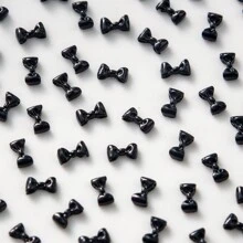 200pcs Cute Girl DIY Nail Art Decorations Miniature Bowknot & Butterfly 3D Rhinestone Nail Jewelry Nails