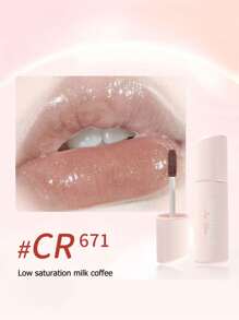 COLORROSE Mirror Water Lip Gloss, Shimmer Plumping, Glass Lip Gloss, Diamond Lip Plumper Gloss, Moisturizing Liquid Lipstick, Daily Makeup Cosmetic - CR671 - View 9