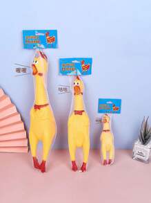 1pc Screaming Chicken Toy, Scream Chicken Toy, Pet Dog Toy, Stress Relief Squeaking Desperate Chicken, Wholesale - Multicolor - View 8