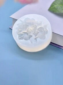 1 pieza Molde de silicona de 3 flores, molde decorativo floral - Blanco - Ver 4