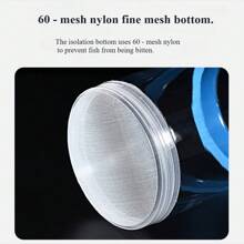 Pet Fish Breeding Tank, Portable Fish Hatchery With Mesh Filter Box, Double Layer Aquarium - Blue - View 8