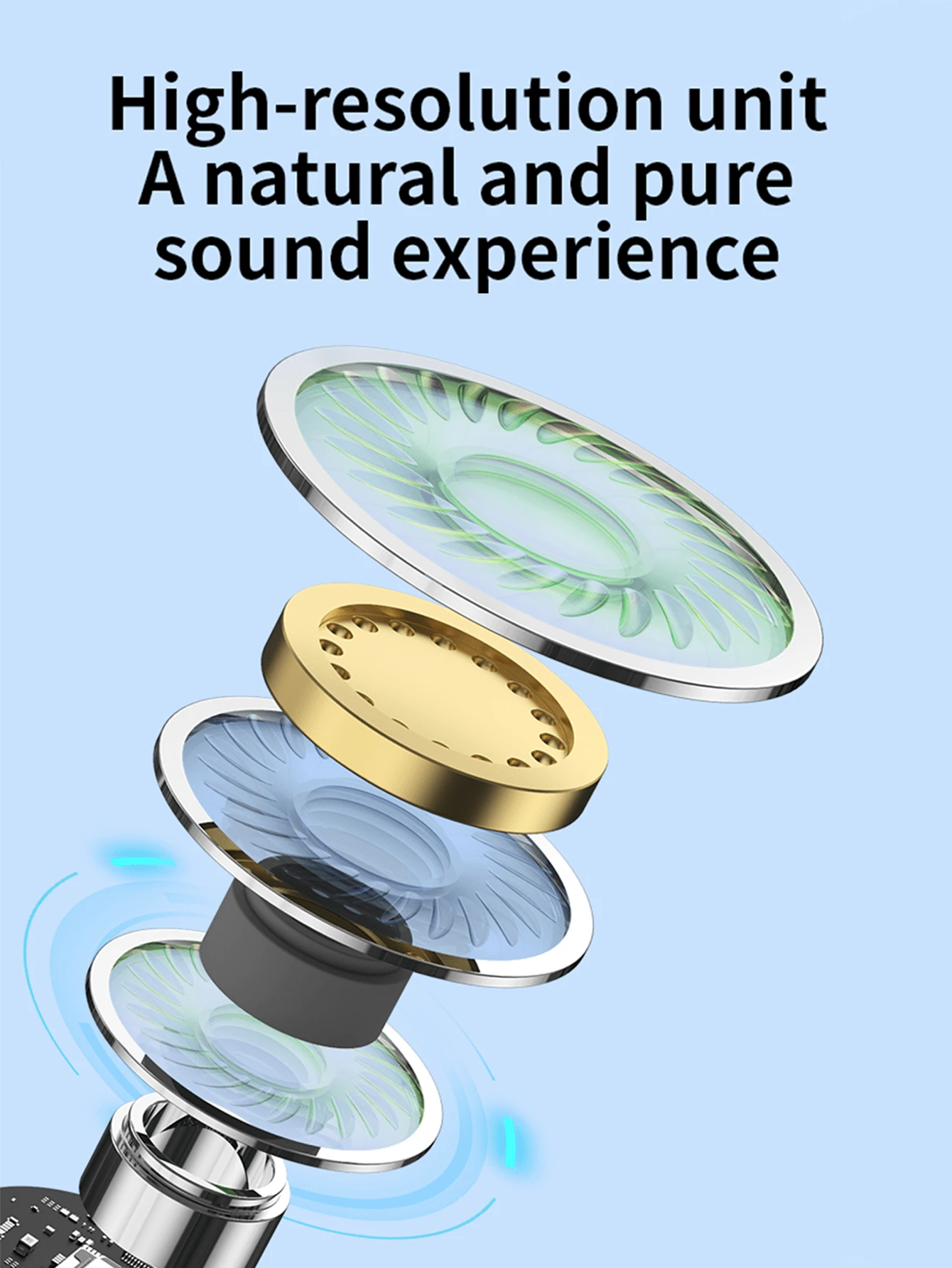 Écouteur HYS G à Suspension - Jack 3.5mm Mono - Pour Radio, Microphone - Confortable Et Léger
