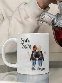 1 Peça Canecas Personalizadas, Presentes para Melhores Amigas, Presentes para Melhores Amigos, Presentes para Ela, Presentes Personalizados, Melhores Amigas, Presentes para Irmãs, Canecas para Melhores Amigas, Presentes para Amigos