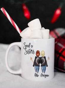 1 Peça Canecas Personalizadas, Presentes para Melhores Amigas, Presentes para Melhores Amigos, Presentes para Ela, Presentes Personalizados, Melhores Amigas, Presentes para Irmãs, Canecas para Melhores Amigas, Presentes para Amigos