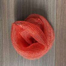 1 件非洲沐浴海绵非洲网长网沐浴海绵去角质淋浴身体磨砂膏背部磨砂膏适合日常使用家居浴室装饰秋季装饰返校 - 彩色 - 查看 13