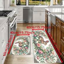 1 件复活节兔子印花浴室垫 - 超柔软超细纤维，防滑快干，适用于厨房和浴室 - 彩色 - 查看 1