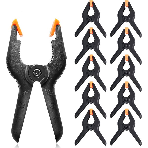 Clip de Resorte de Nailon Resistente de 3,5" Para Carpintería, Fotografía, Decoración del Hogar, DIY Clips de Fondo de Pintura. (Paquete de 10)