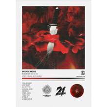 1 件英雄恶棍（未来）海报流行音乐专辑帆布画印刷客厅墙壁艺术俱乐部家居装饰礼物可选画框