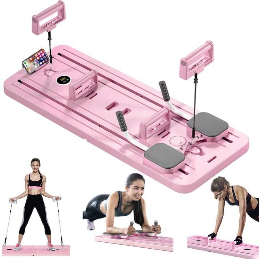 Foldable Pilates Reformer Board For Home Workouts, 5-In-1 ...