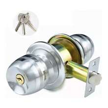 Cerradura Chapa Perilla Acero Inoxidable Puerta Recámara 31 - Cerradura de dormitorio (con llave) - Ver 2