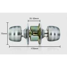 Cerradura Chapa Perilla Acero Inoxidable Puerta Recámara 31 - Cerradura de dormitorio (con llave) - Ver 6