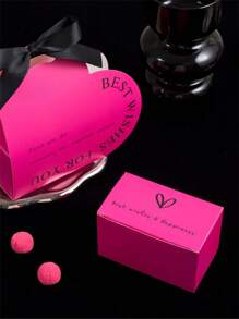 4 件/8 件情人节玫瑰红心形糖果礼盒，全新设计纪念品礼盒，优雅触感，适用于婚礼情人节情人节装饰情人节情人节情人节礼物