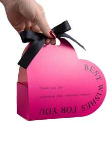 4 件/8 件情人节玫瑰红心形糖果礼盒，全新设计纪念品礼盒，优雅触感，适用于婚礼情人节情人节装饰情人节情人节情人节礼物