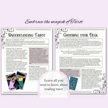 Guide de tarot pour débutants : Ensemble complet avec signification, disposition et tables de récitation - Pages faciles à lire pour une lecture intuitive des cartes