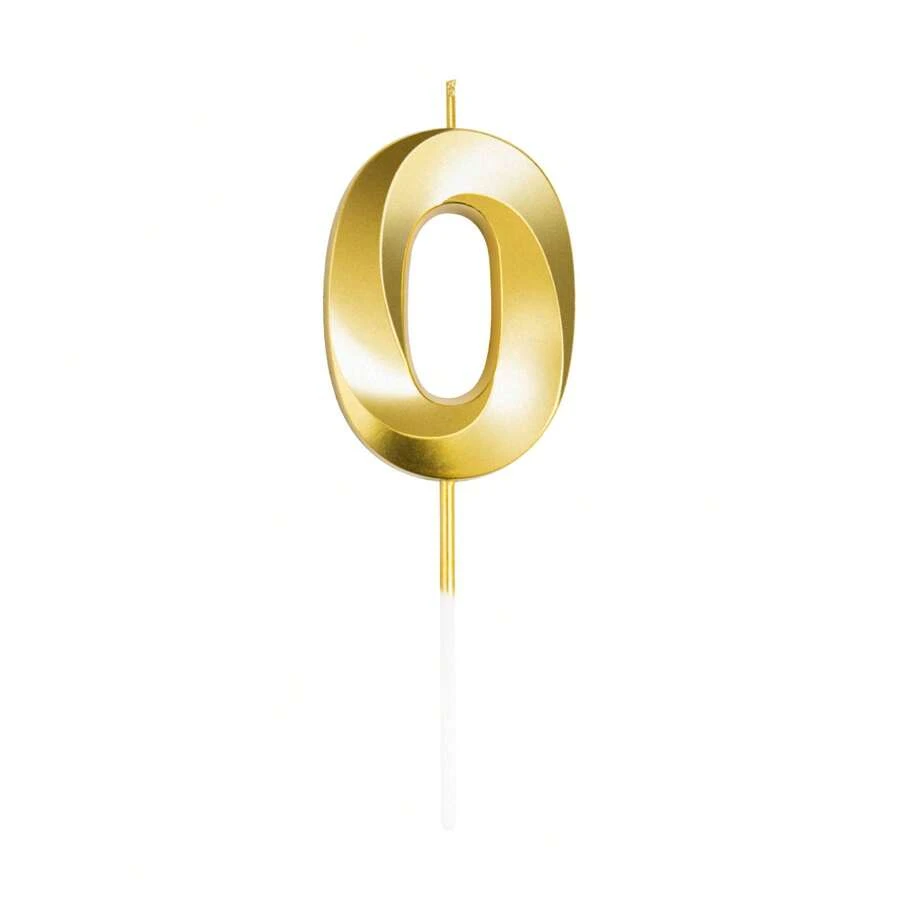 Gold Numeral Birthday Candles, Cake Numeral Candles Number 0-9 Glitter Cake Topper Decoration For Birthday,Wedding Anniversary,Party Celebration,Birthday Decorations,Happy Birthday,Cake Candles,Room Deocr