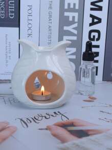 陶瓷香薰机、精油扩散器、家居装饰、油炉、香座 - 白色 - 查看 6