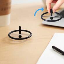 4pcs Hollow Design Suspension Gyroscope, Good Balance, Long Spinning Time, 3-Inch ABS Material In 4 Colors, Suitable For Leisure, Stress Relief, Party Favors, Desktop Decor, Holiday Gifts