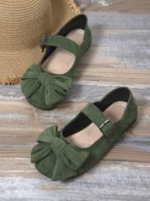 New Black Bow Decor Classic Beijing Cloth Shoes, Mothers Comfortable Flat Casual Slip-On Shoes For Work, Shopping Valentines
