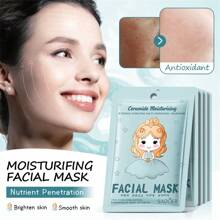 SADOER 1 peça/ 15 peças/ 30 peças/ 50 peças Máscara Facial de 25g com Colágeno, Rejuvenescimento, Hidratação e Clareamento