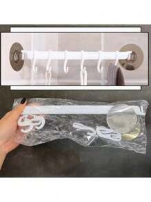 1pc,Kitchenware Stand Wall Mounted, Sticky Kitchenware Hook - No Drilling Required, Kitchenware Stand - Space Saving, Wall Mounted Accessory Hook For Kitchen, Bathroom, Bedroom