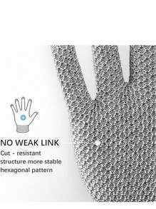 1pc Kitchen Cut-Resistant Gloves, Level 5 Protection, Slip-Resistant, Suitable For Cooking, Meat Processing, Driving, Outdoor Sports, Summer Thin Breathable Design, For Men