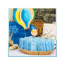 12pcs/Set Baby Shower Favors Gift Bags, Baby Shower Party Goodie Bags, Birthday Party Favor Bags, Blue Sweet Return Gifts Bags,Cute Cartoon Baby Bottles And Bows Party Decoration - Multicolor - View 2