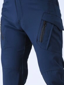Ultra-Durable Waterproof Cargo Pants - Exceptional Hiking Pants With Sweatproof, Wear-Resistant, And Versatile Style - Packed With Multiple Pockets For Outdoor Enthusiasts And Adventurers - Navy Blue - View 3
