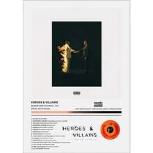 1 件英雄恶棍（未来）海报流行音乐专辑帆布画印刷客厅墙壁艺术俱乐部家居装饰礼物可选画框