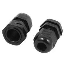 5Set (10pcs/Set)CABLE GLAND 6-12MM WATERPROOF IP68 COMPRESSION STUFFING LOCKNUT WASHER LED - Black - View 3