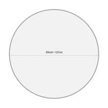 ICOPUCA 婴儿高脚椅底垫，塑料游戏垫，圆形防水高脚椅地板保护垫，防溅垫，用于玩耍和喂食的多用途游戏垫，透明，直径 50 英寸 - 無色 - 查看 2