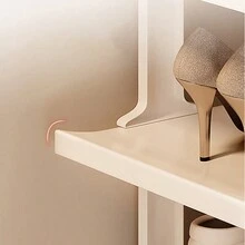 Multi Layer Shoe Rack Sorting Rack, Multi-Layer Space Saving Storage Rack, Household Small Entrance Shoe Rack - White - View 6