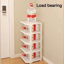 Multi Layer Shoe Rack Sorting Rack, Multi-Layer Space Saving Storage Rack, Household Small Entrance Shoe Rack - White - View 5