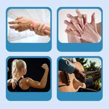 5-Finger Hollow Silicone Resistance Bands Hand Grip Finger Exerciser, Gym, Deporte, Gimnasio, Ejercicio En Casa - Multicolor - View 5