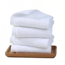 10 件/包 40 克手帕，纯白色，吸水，适用于家庭清洁、酒店、浴室和水疗中心家庭浴室装饰秋季装饰返校美容院家庭浴室 - 白色 - 查看 4