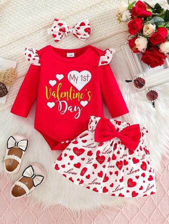 Body dla dziewczynki na Halloween z nadrukiem ducha, nietoperza, dyni, z okrągłym dekoltem i rękawami typu cap, spódnica i opaska, 3 szt., jesień/zima