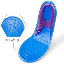 Silicone Insole Sports Non-Slip Mat, Unisex, Relieve Pressure, Long Standing Without Tiring Feet, Shoe Accessories, Back To School Supplies, Boots Accessories For Shoes For Women, For Outdoor, Sport, Travel, Household, Office, School - Blue - View 9