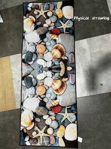 现代斯堪的纳维亚风格走廊地毯 - 防滑、可洗、防水水晶天鹅绒地毯适用于卧室、厨房、入口 - 可机洗纯色和图案矩形垫 - 彩色 - 查看 5