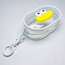 1pc Portable Mini Colorful Transparent Zipper Storage Pouch, Cute Cartoon Pattern Design, Multi-Functional Jewelry Organizer Bag For Earphones, Cables, Lipsticks, Keychains, Rings, Small Accessories, Travel Accessory Travel Essentials Holiday Essentials Bag,Room Decor, Bags,Makeup Bag,Vanity,Travel,Make Up Bag,Travel Essentials,Organizer,Storage,Travel Essential,Makeup Organizer,Makeup Bags,Make Up Organizer,Organiser,Toiletry Bag,Desk Organiser,Cosmetic Bag,Makeup Pouch,Make Up Organize,Vanity Accessories,Make Up Pouch,Make Up Bags