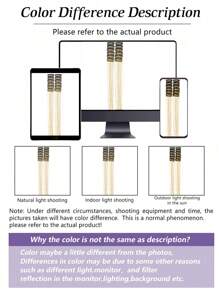 12 Pieces Clip In Medium Straight Synthetic Hair Extensions, Fashion Party Christmas Gift Women's Blonde Wire Hair Extensions Pieces 12 Pieces In A Pack, Clip In 20 Inch Colorful Glitter Hair Extensions, Holiday Gift Party Dazzling Hair Accessories