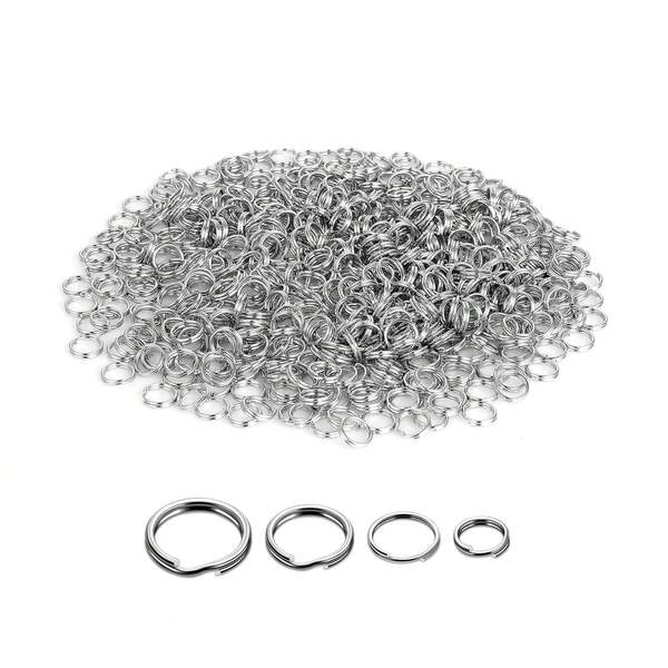 68pcs Jump Rings For Jewelry Making, O-Ring Connectors, Double Loop, Forked Jump Rings, Tiny Key Rings, For Necklaces, Bracelets, Earrings, DIY Crafts, Car & Office Key Accessories